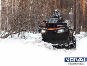 Снегоотвал для квадроцикла с системой быстрого крепления, 150 см (Quick3 black) (BaltMotors)