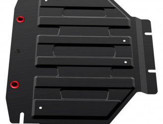 Защита картера АвтоБроня (часть 2) для Toyota Land Cruiser 200 2007-2012 (устанавл-ся совместно с 111.05713.3), штампованная, сталь 1.8 мм, с крепежом, 111.05714.3